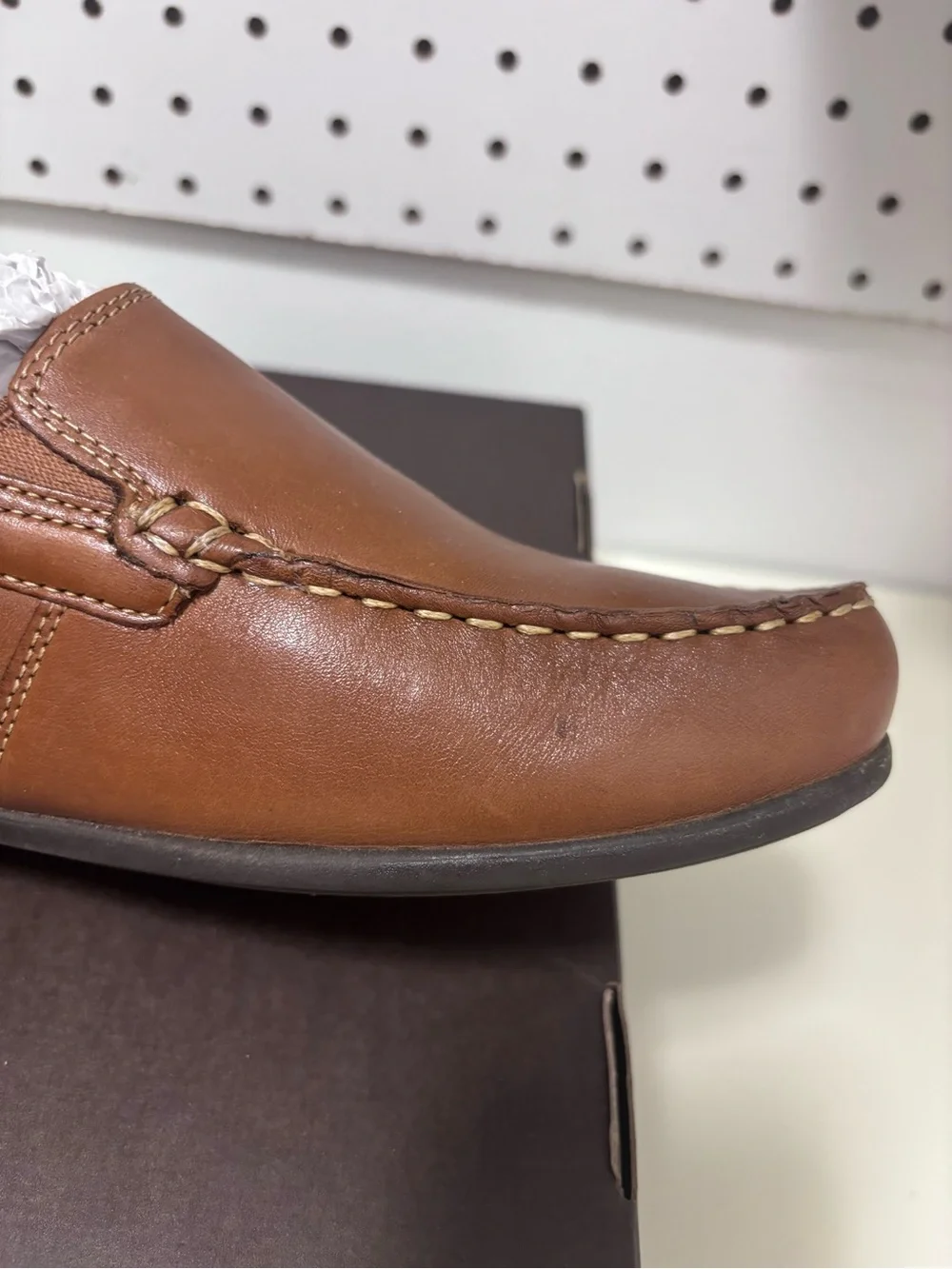 Florsheim Boys' Saddle Tan Leather Slip-On Loafers - Jasper Venetian